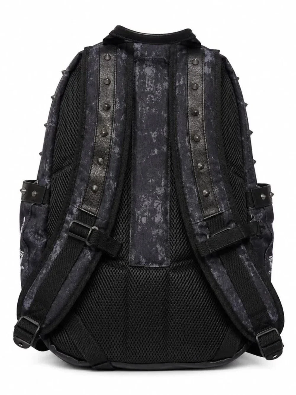 Affliction Live Fast Backpack Black Skull Wing Cross Studded Laptop Travel